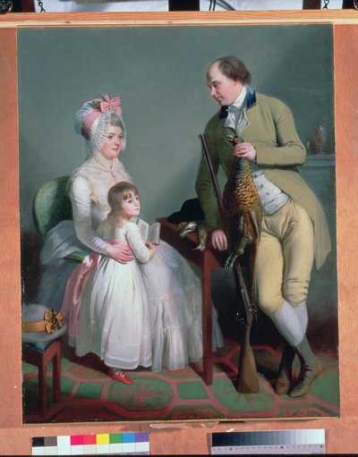 Mr and Mrs Custance of Norwich and their Daughter Frances by William Beechey